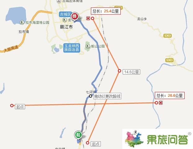 麗江機(jī)場(chǎng)落地自駕租車，自駕路線圖